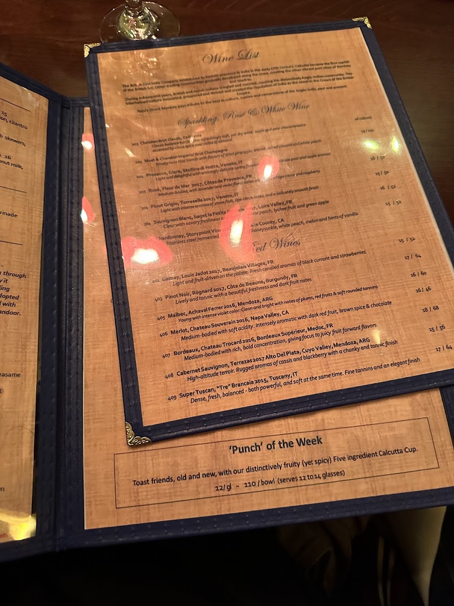 Menu Bombay Bistros - West Village-6