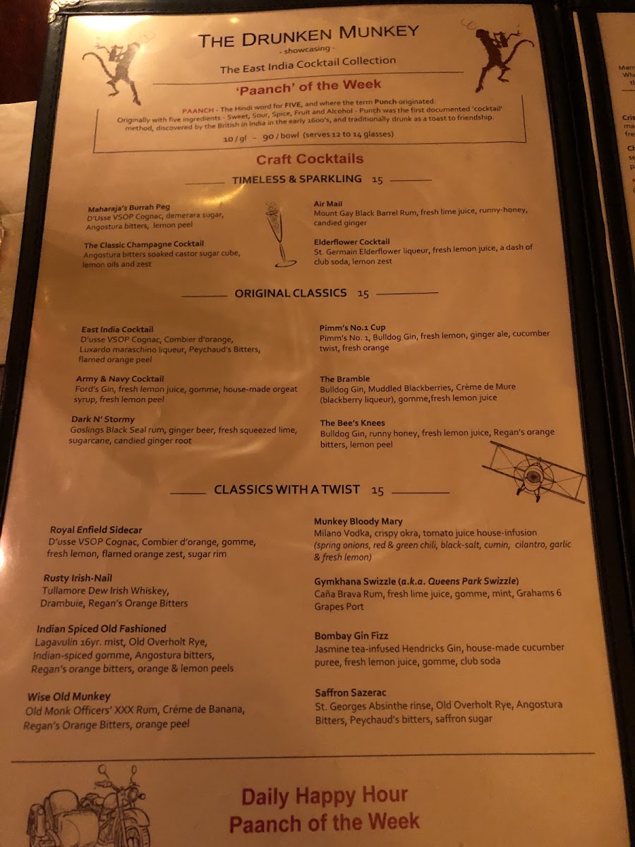 Menu Bombay Bistros - West Village-9